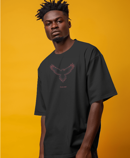 Fury Striks: Red Eagle Oversized T-Shirt