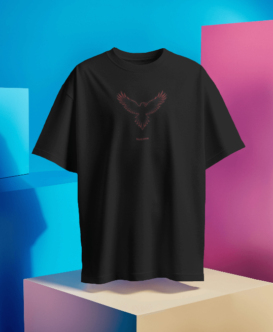 Fury Striks: Red Eagle Oversized T-Shirt