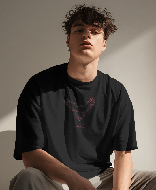 Fury Striks: Red Eagle Oversized T-Shirt