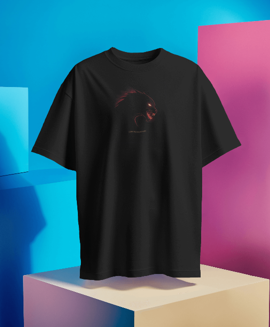 FEARLESS SURVIVOR: Shadow Panther Oversized Tee