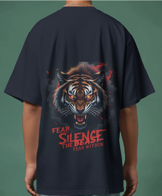 Fierce Stripes: Tiger Oversized T-Shirt