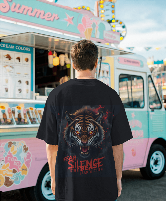 Fierce Stripes: Tiger Oversized T-Shirt